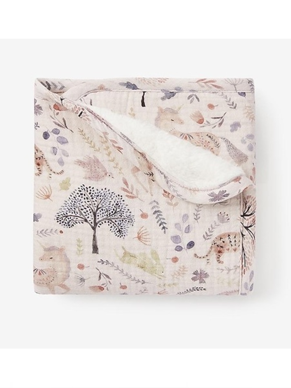 Elegant Baby Organics Unicorn Animals Muslin Fleece Baby Security Blanket